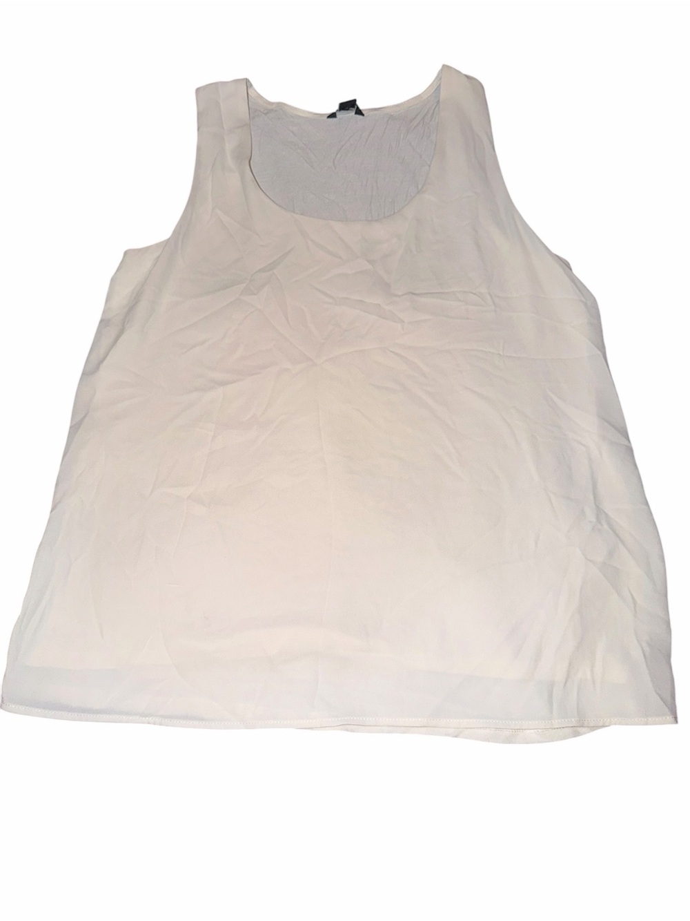 Ann Taylor Classic White Scoop Neck Tank Top